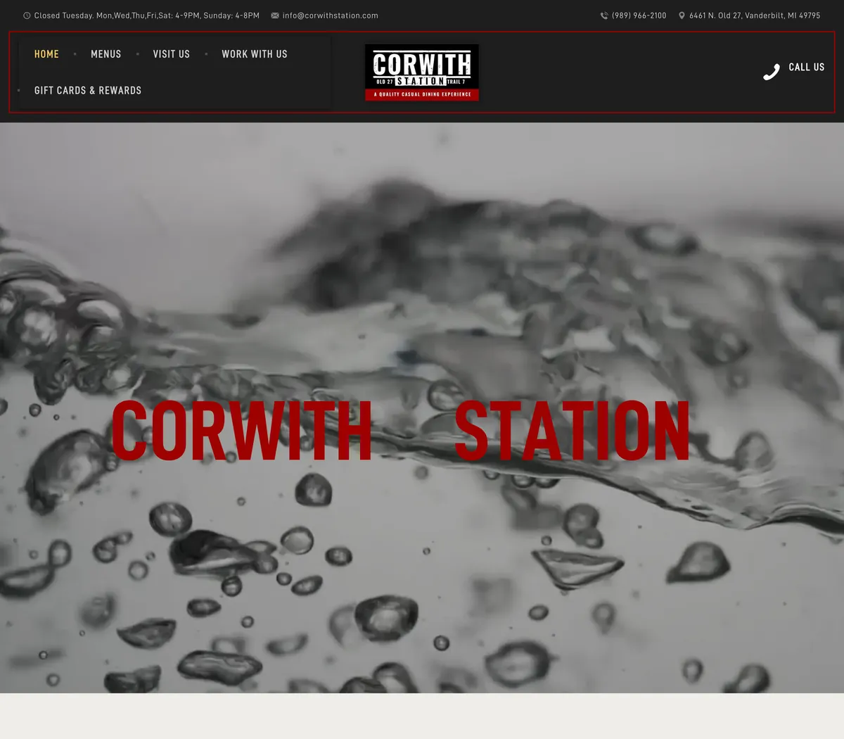 The old website of Corwith Station, as it is today